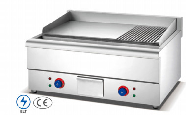 Control de temperatura de precisión Grill de restaurante de acero inoxidable eléctrico