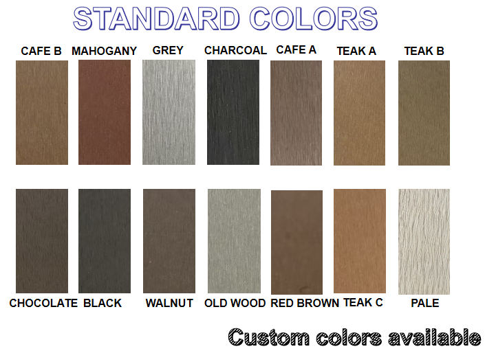 148*23mm Composite WPC Decking Boards Non Toxic Natural Texture