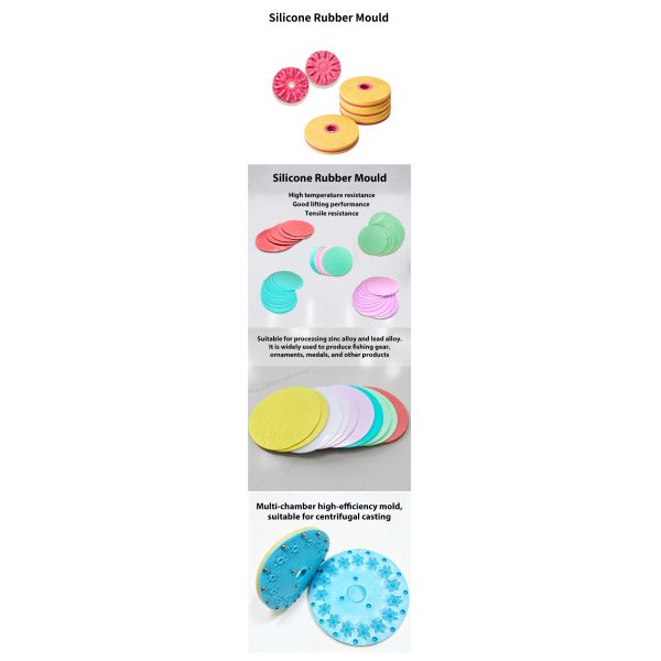 Silicone Rubber Mould Film High Temp For Low Melting Lead Alloy Centrifugal Casting Jewelry Pendant Moulding