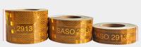 Factory Supplied PET Metalized Hi Vis Yellow Saso 2913 Reflective Tape for Cars Trucks Reflective Material