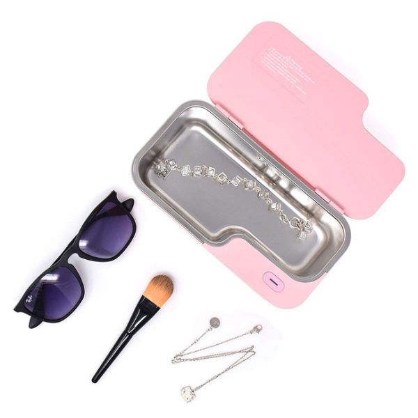 Польза DC 12V уборщика Eyeglass нержавеющей стали ультразвуковая портативная домашняя