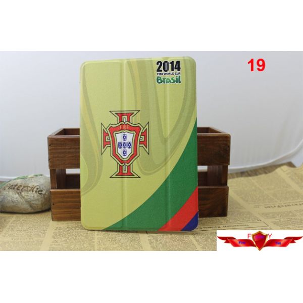 2014 Brazil World Cup Ipad Air Cartoon Cover Cases Multi Type Quality A++ Gift Box Include