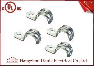 One Hole Rigid Conduit Straps / Heavy Duty Rigid Galvanized Steel Conduit Fittings