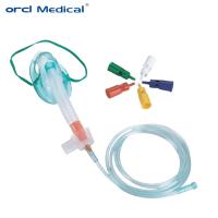 Masque d'oxygène non réventilateur à venturi réglable en PVC / masque à ventilation multiple avec tube d'oxygène