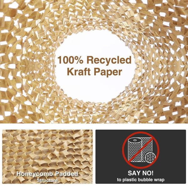 Eco friendly Paper Padded Mailer Customized Honeycomb Padded Mailer Biodegradable