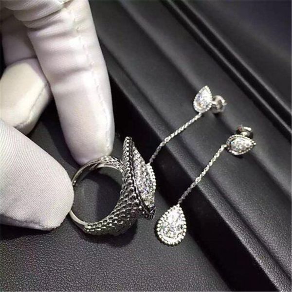 Jewelry factory in Shenzhen, China Bn Diamond Earrings 18k white gold yellow gold rose gold Diamond Earrings