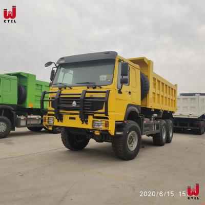 HOWO 6x6 todo o caminhão basculante resistente do motorista 371HP da roda