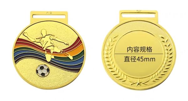Médailles Fabricants en gros Médaille 3D en métal Trophée d'or Médaille en argent Médaille en bronze Médailles sportives sur mesure Médailles de football