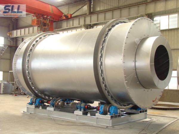 Low Fuel Consumption Sand Dryer Machine Rotating Drum Dryer With Burner Natural Gas