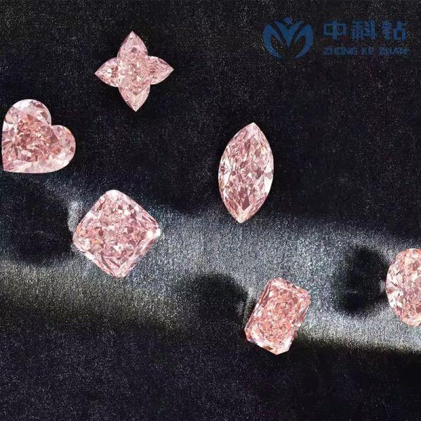 CVD Marquise Cut 1.1ct -4.8ct VS+ SI2 Сравненные ювелирные изделия NGTC IGI Сертифицированный Фанси Светло-Розовый Лабораторные розовые бриллианты