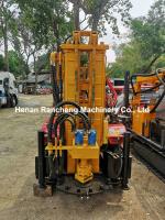 300m Profundidade 350mm Diâmetro Poço de água tipo Crawler Máquina de perfuração Rig com controle hidráulico completo