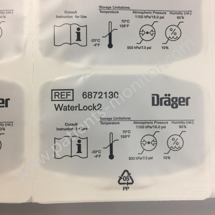 Drager WaterLock 2 REF 6872130 для дыхательных аппаратов анестезийных аппаратов многоразовое использование 12 шт/коробка