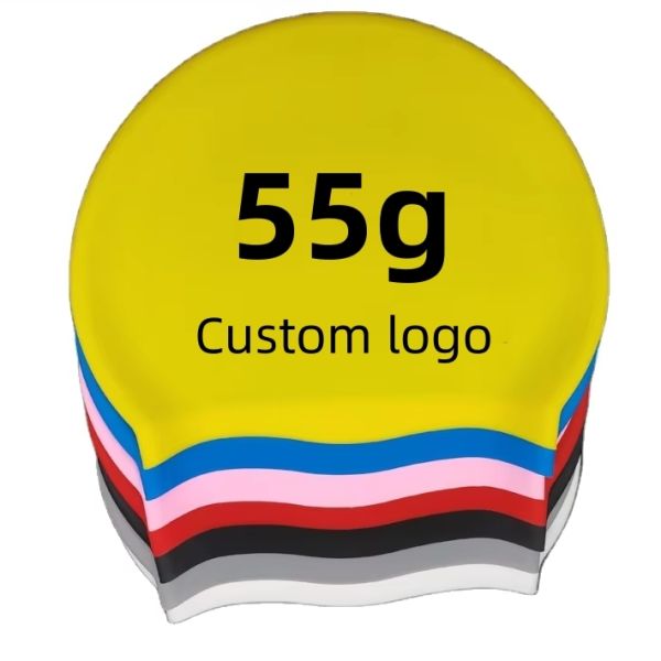Soft Silicone Anti Slip Waterproof Swimming Cap for Kids and Adults