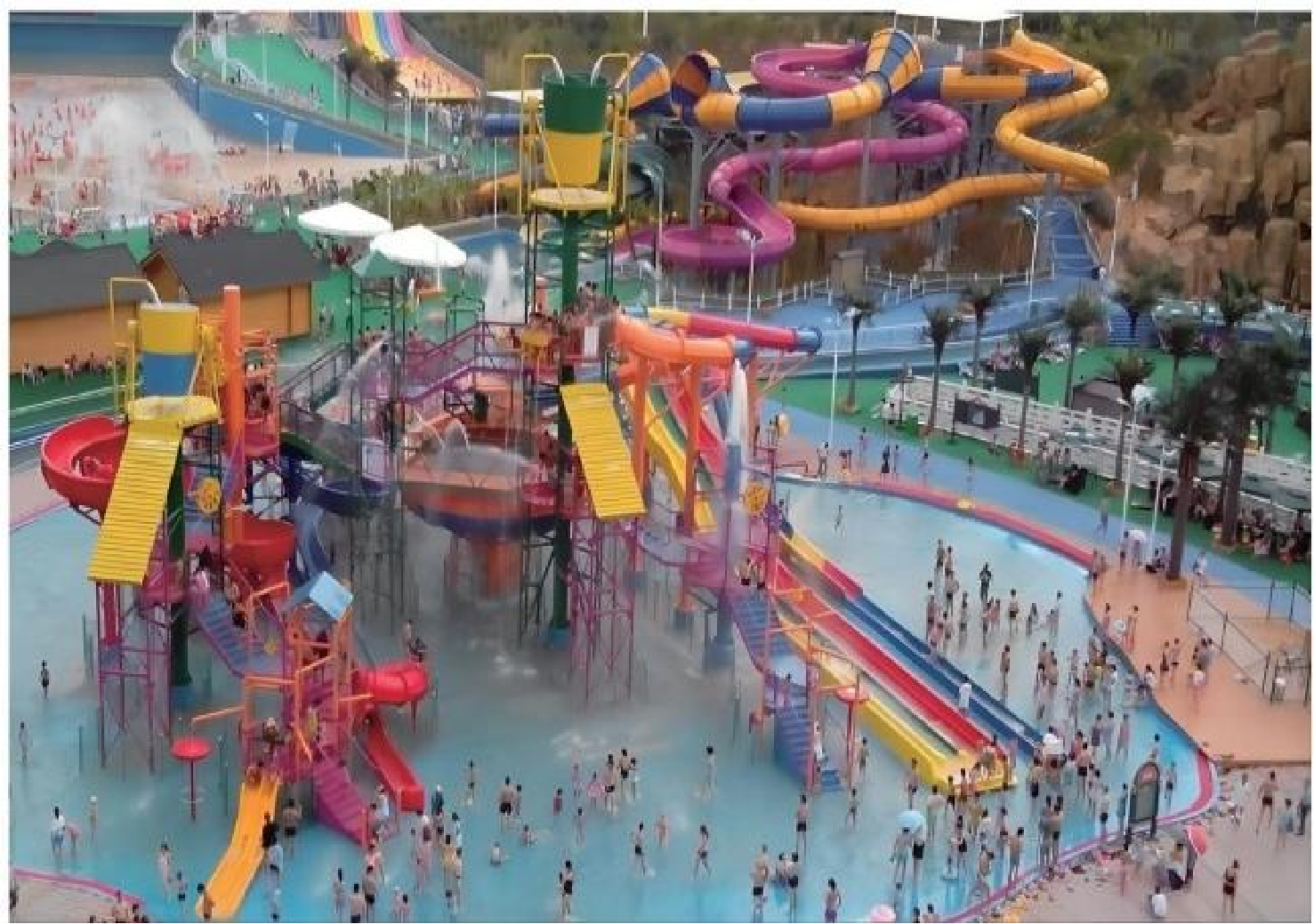 Aqua Village Large Interactive Water Park Anti Static Anti Ultraviolet