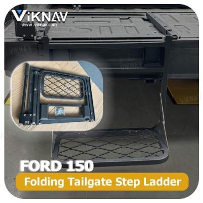 Viknav Ladera de porta traseira dobrável de caminhão pickup com cabo de agarre Escala de passo de porta traseira dobrável universal