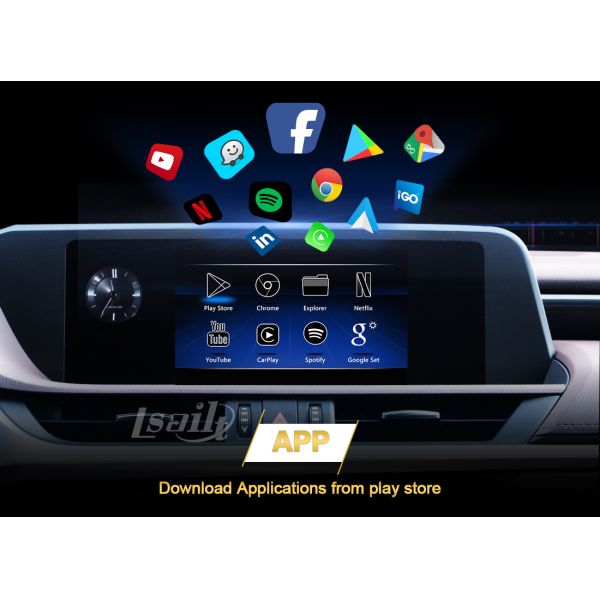 4GB CarPlay/мультимедиа андроида взаимодействуют для Lexus с YouTube, NetFlix, Waze NX LX GX RX LC CT RC LS