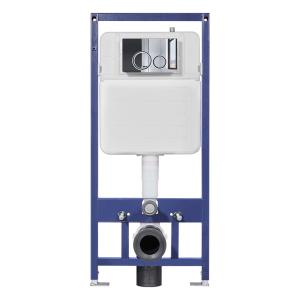 Silver Concealed Flush Tank 5-Year for Enhanced Bathroom Experience