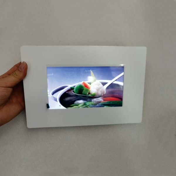 Solar Powered Acrylic Digital Photo Frame 7 Inch HD Display Eco Friendly Electronic Picture Frame