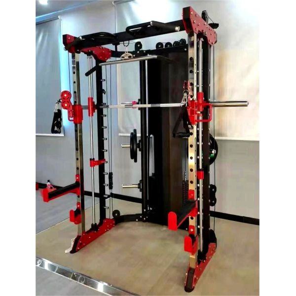Sports Workout Home Gym Equipment Power Squat Rack Shoulder Chest Leg Press Smith Machine Multi Functional