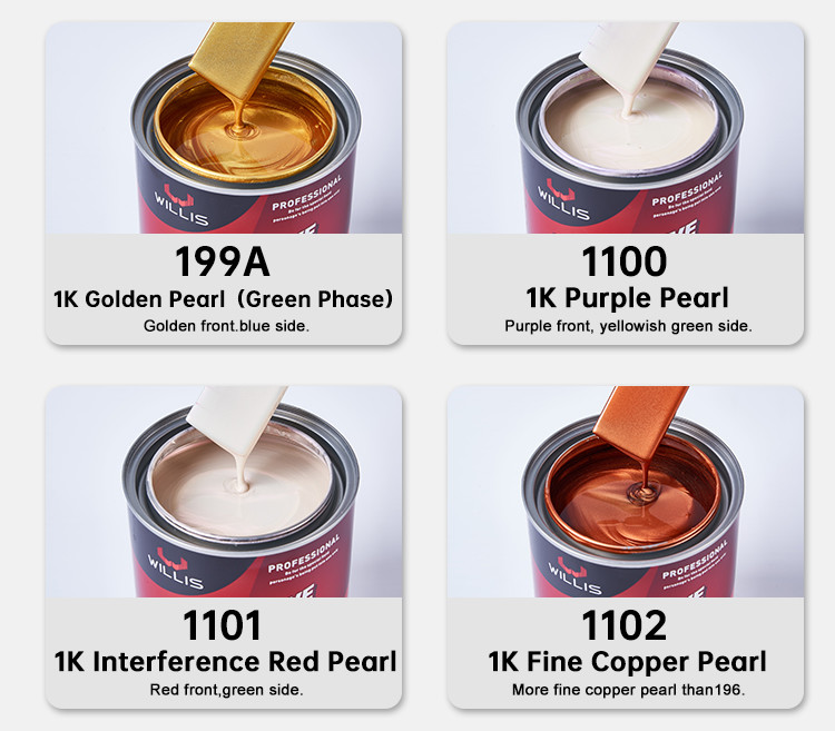 Производственное предложение Акриловый лак 1K Basecoat Pearl Car Paint 1K Copper Pearl OEM Доступно Авторефинировка Спрей Автомашина