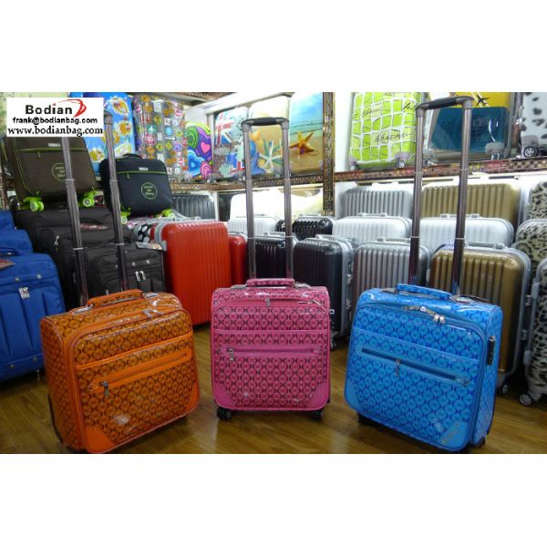 cheap soft sided 16'' laptop trolley luggage ,suitcases from Baigou China