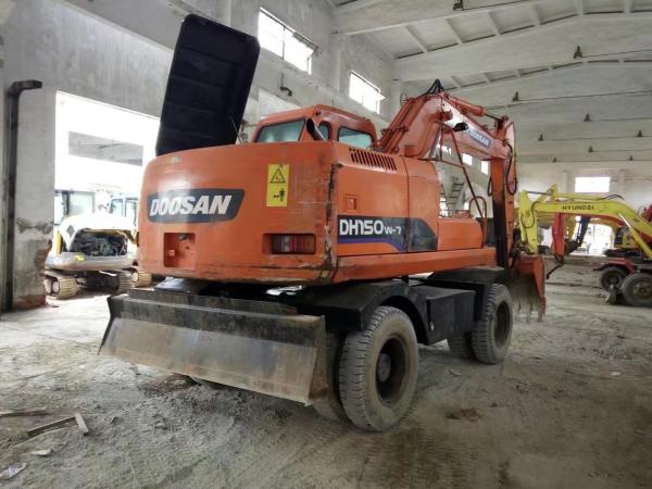 2012 Year Used DOOSAN Wheel Excavator DH150W-7 Engine Power 71kw