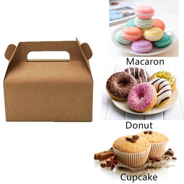 Envases de pasteles y dulces personalizados Cajas de papel para llevar con material ecológico