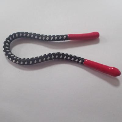 O cabo principal do cordão do poliéster do silicone redondo vermelho trançou 5mm-8mm