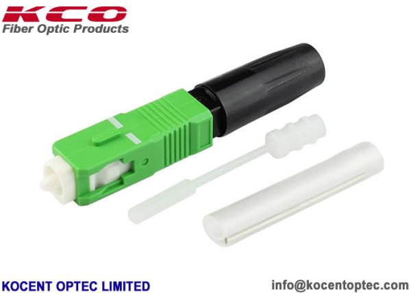 Single Mode Fiber Optic Fast Connector FTTH SOC Splice On SC/APC G652D G657A