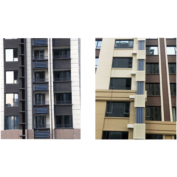 95 Liter Installed On Wall Vacuum Tube Collector Integral Solar Water Heater Without Water Tank