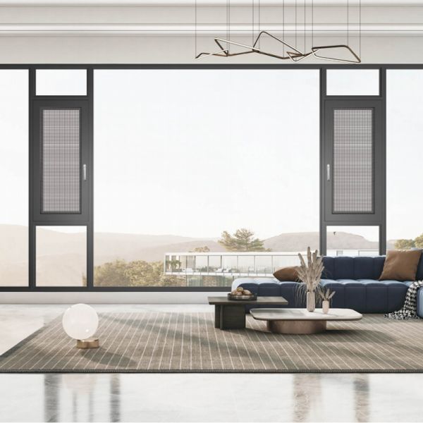 DOLPHIN High Performance Newest Design Houston Aluminum Windows Sound Proof Window Tilt Turn Casement Window