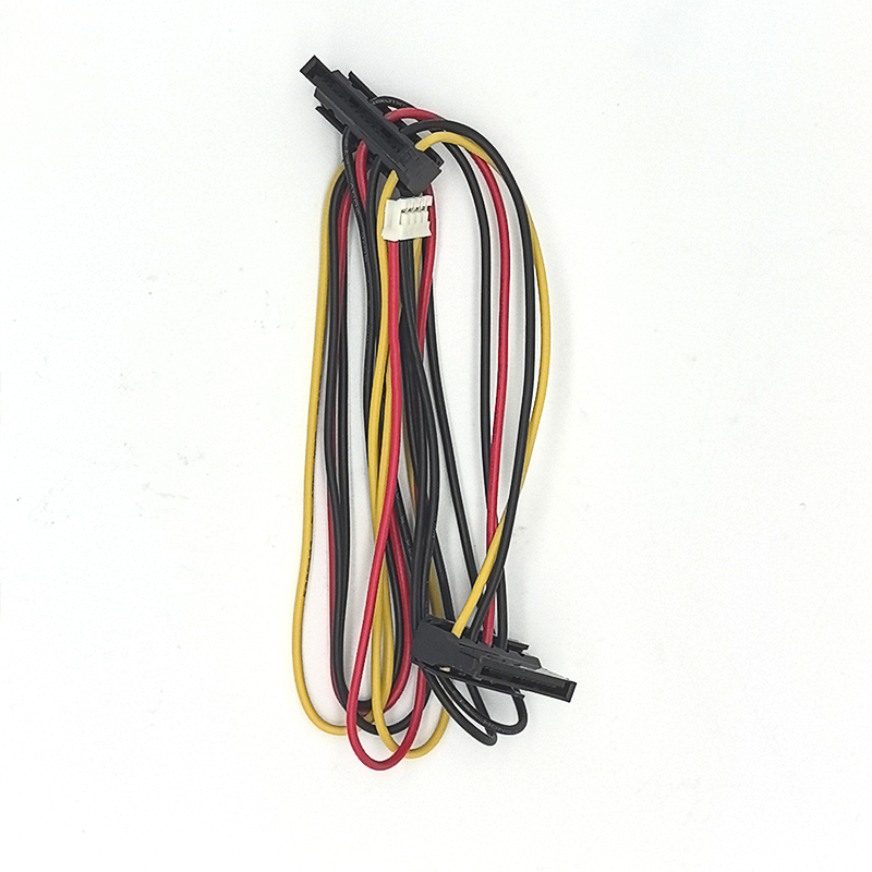 50CM PH2.0 4-Pin to 2 IDE SATA 15-Pin HDD Power Adapter Cable for Computer