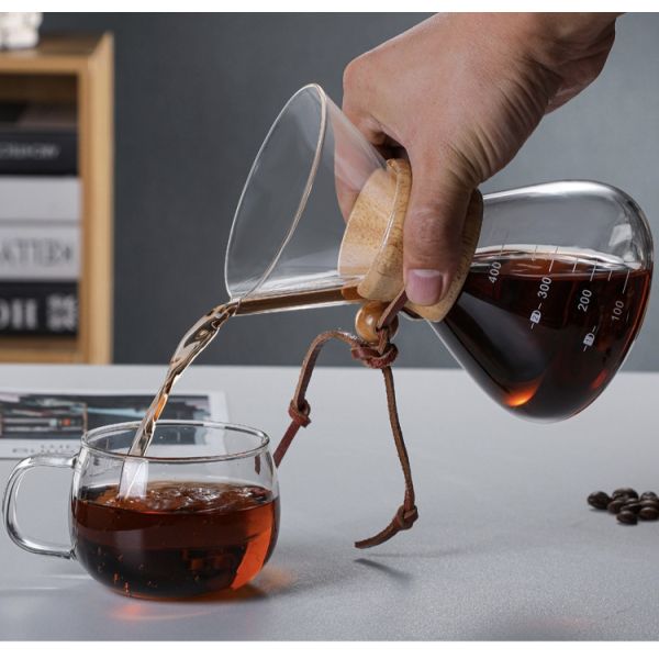 Borosilicate Glass Cafetiere French Press Manual Pour Coffee Maker 800ml Europe Design