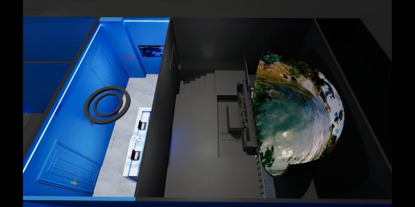 4D 9D Flying Theater LED Curved Screen Cinema 3-5.2m Diameter