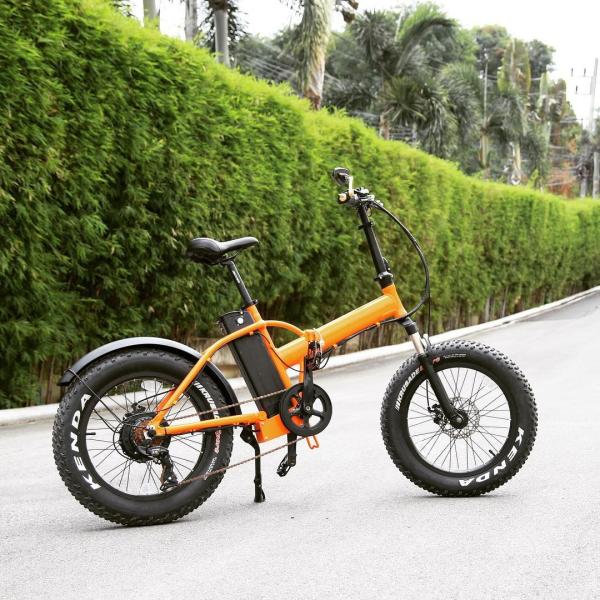 20 Inch Electric Fat Chopper Beach Cruiser Bicycle Bike Aluminum Alloy Frame