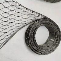 Anti Ultraviolet Ray Woven Zoo Black Oxide Wire Rope Mesh CE ISO9000 Approved