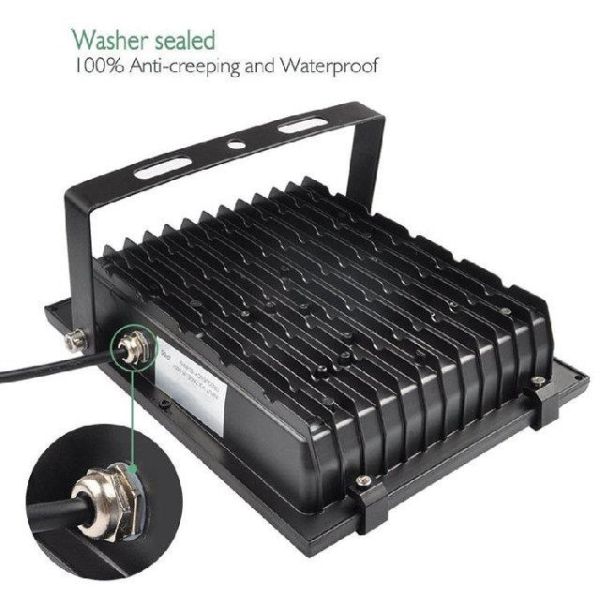 3000K 4000K Smd Waterproof LED Flood Lights Black Aluminum Housing