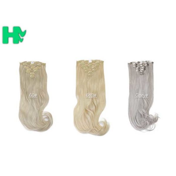 Colorful 20'' Heat Resistant Synthetic Hair Extensions Body Wave No Shedding