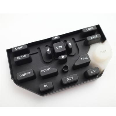 Botão de borracha do teclado de borracha condutor feito sob encomenda dos botões do silicone do teclado do silicone