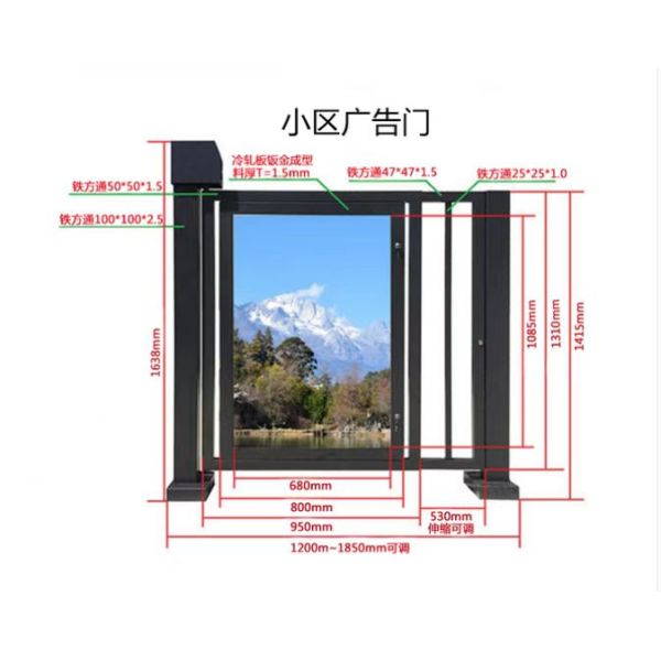 1 Way Full Height Sliding Turnstile Gate Fully Automatic Full Height Pedestrian Turnstiles