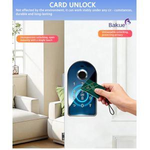 Rechargeable Lithium Batteries Bluetooth Door Lock Core  Keyless Entry System Mobile App Control