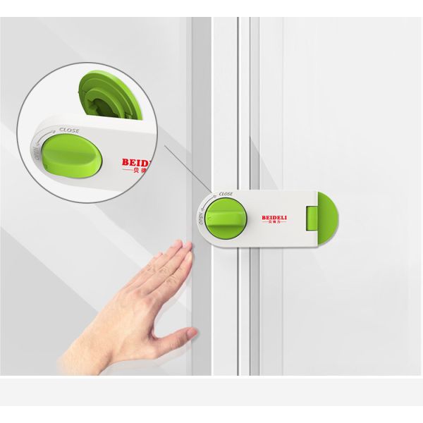 Baby Safety Window Locks Lovely Soft Slide Plastic Child Protection