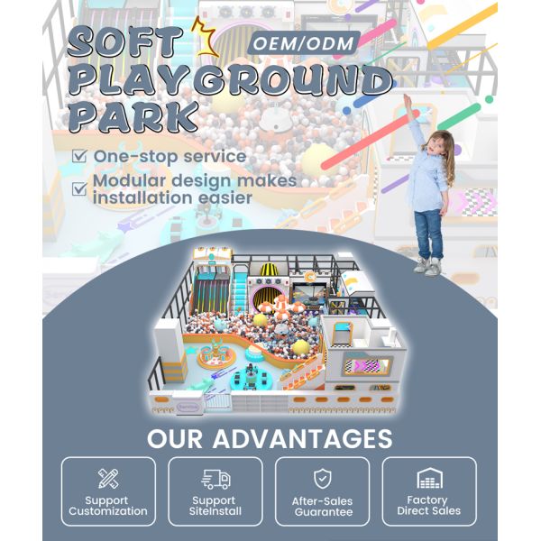 120㎡ Soft Playground Park – Custom Orange Indoor Play Solution