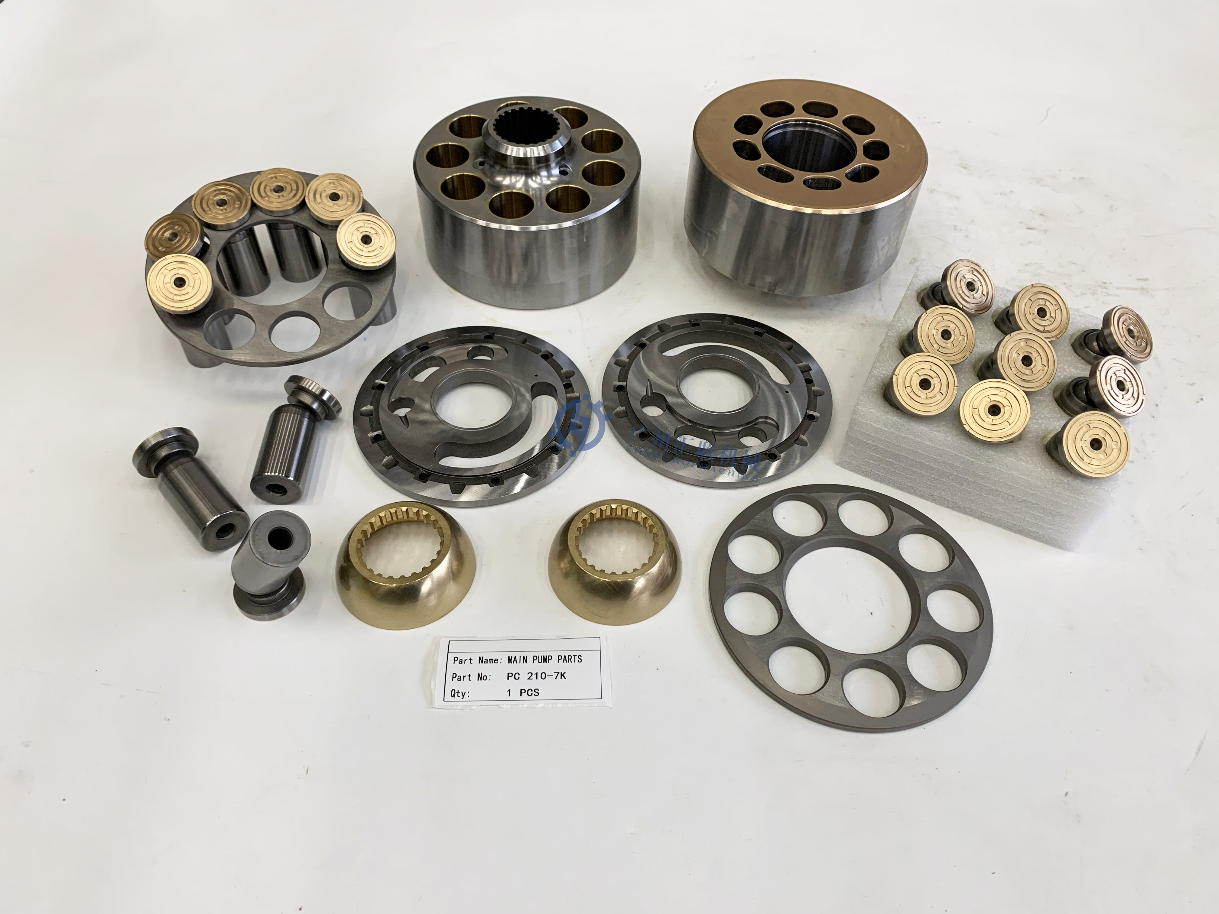 Komatsu Excavator hydraulic pump parts PC200-7 PC210-7K block assy ball guide piston shoe Retainer plate