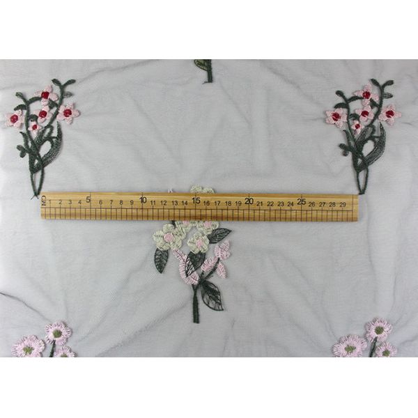 Мулти покрашенная флористическая ткань шнурка для мантии платья/вышила Бридал шнурку