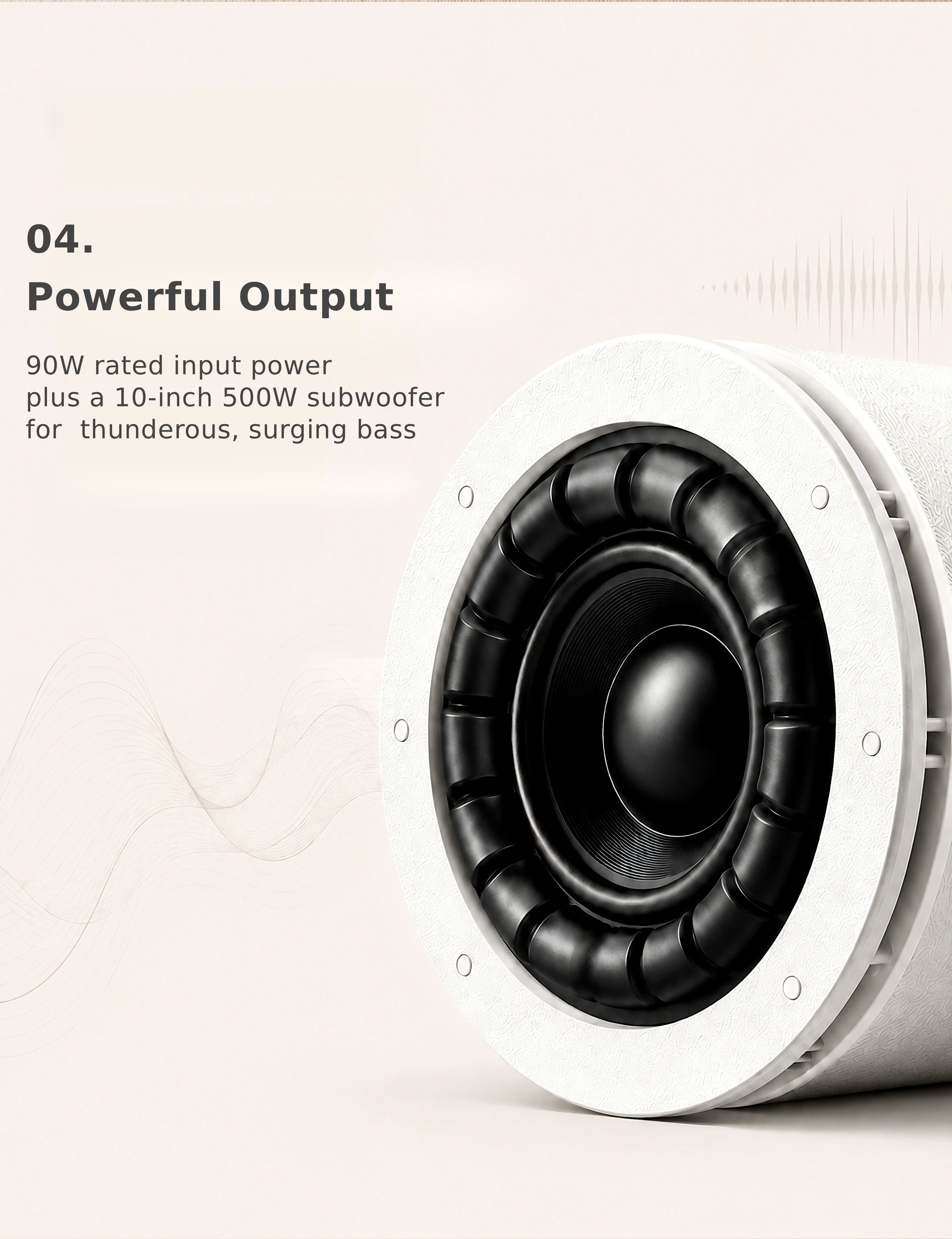 Snail Power CW90-P10 5.1 Wireless Hidden Living Room Home Cinema System 180W High Power In-Ceiling Speaker with 1000W Subwoofer