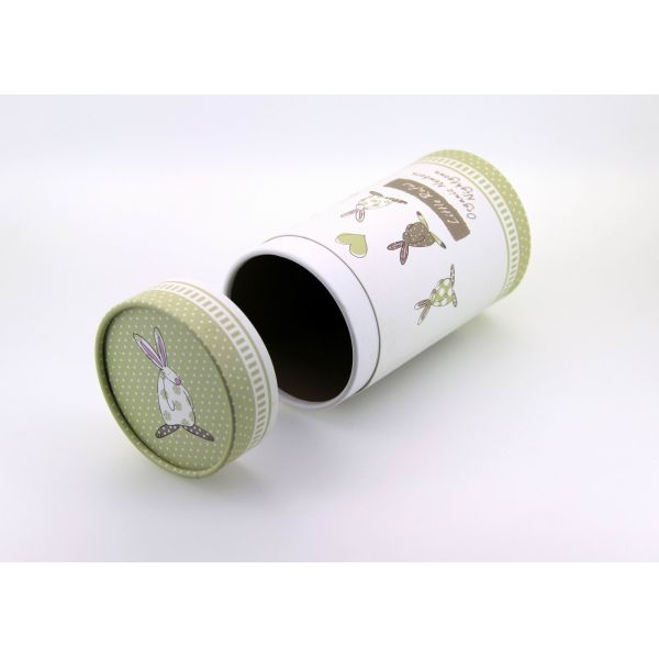 Food Grade Lovely Cardboard Paper Cans packaging for Baby Clothes and Gifts