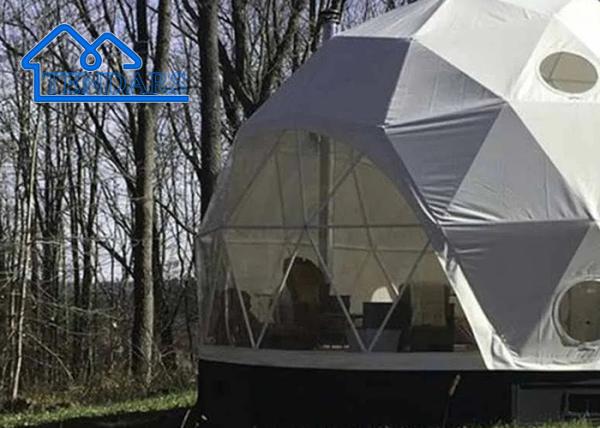 Cúpula Geodésica Comercial Personalizada Área Limpa Impermeável Festa de Casamento Prefabricada Tenda de Cúpula Grande Para Eventos