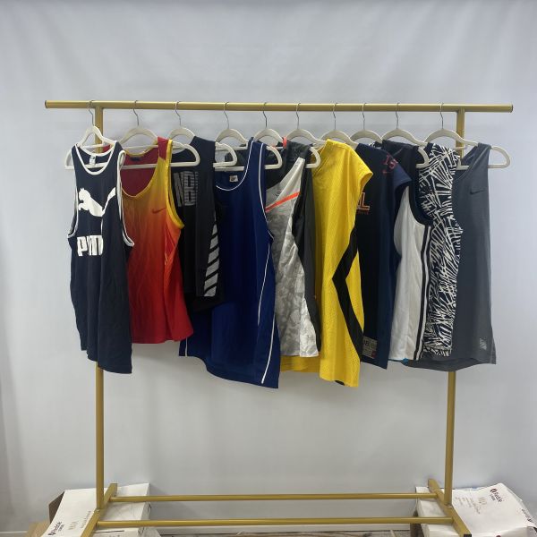 Quick Drying Used Brand Clothes Second Hand Brand Vest Breathable Sport Clothing