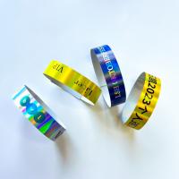Fábrica de Eventos Personalizados VIP Pulseiras Brilhante Laser Brilhante Concert Festival de Música Festa de Atividades Pulseiras Para Adultos Crianças